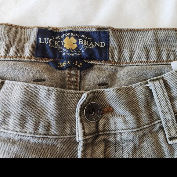 Mens Lucky Brand Khaki Jeans Straight Leg - Picture 3 of 3